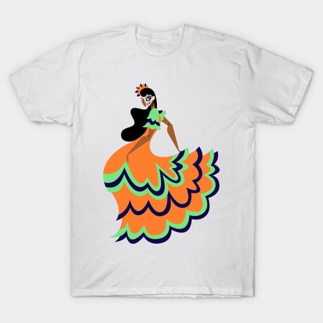 Jarabe Tapatio Flamenco Salsa T-Shirt by BIGUP